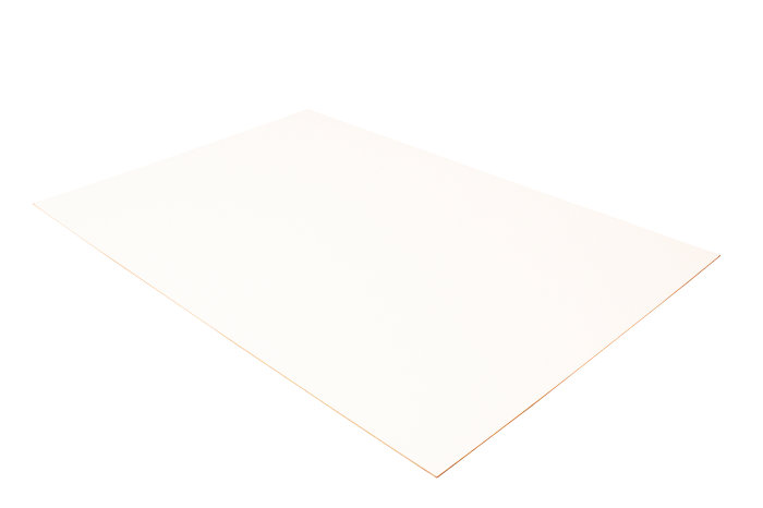 MDF-plate 3 mm hvit - 80 x 120 cm